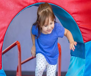 Let the little ones jump around the gyms. Photo courtesy of The Little Gym