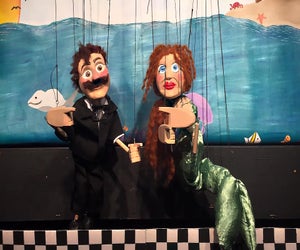 The Little Mermaid is all ages classic fairytale puppet show on stage at the Long Island Puppet Theater.  Photo courtesy of the theater