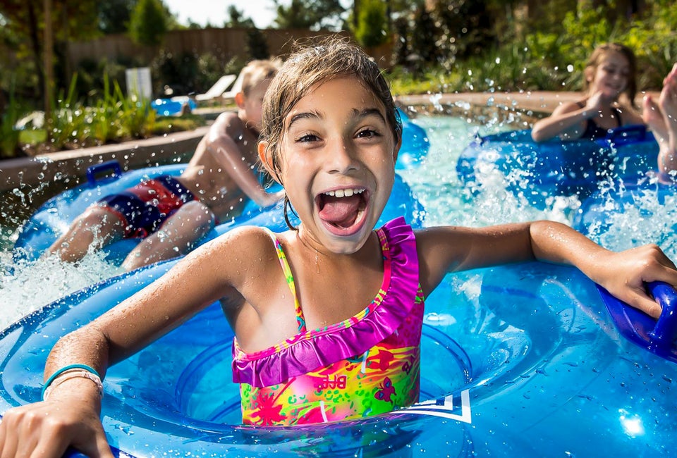 Enjoying the lazy river at a hotel in Houston. Photo courtesy of The Woodlands Resort, Facebook