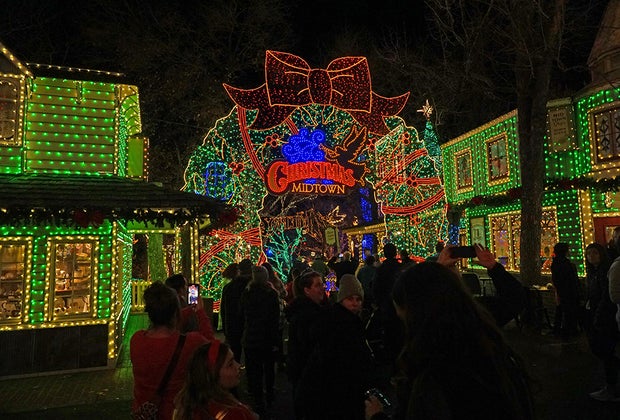 Branson is decorated for Christmas "America's Christmas Tree City"