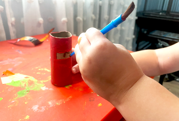 toilet paper roll ninja