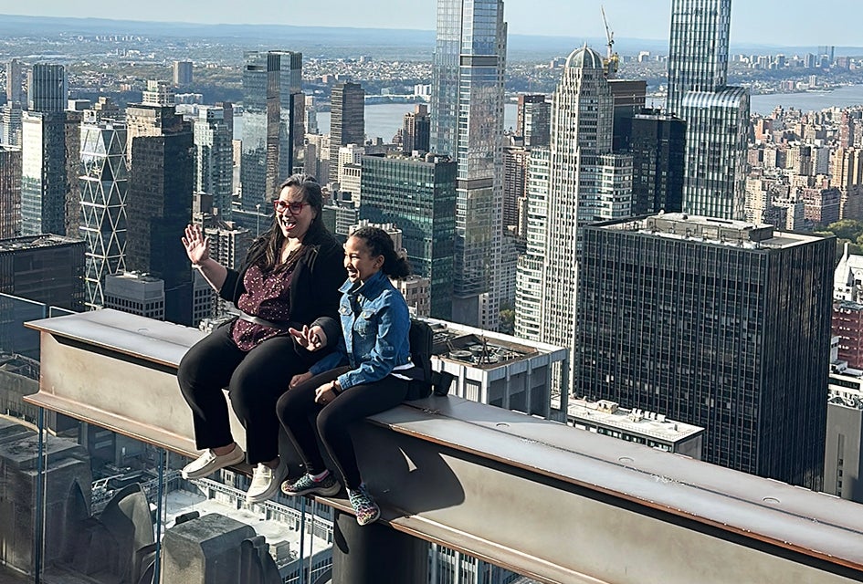 The Beam offers an unobstructed look at the panorama of the city below. 