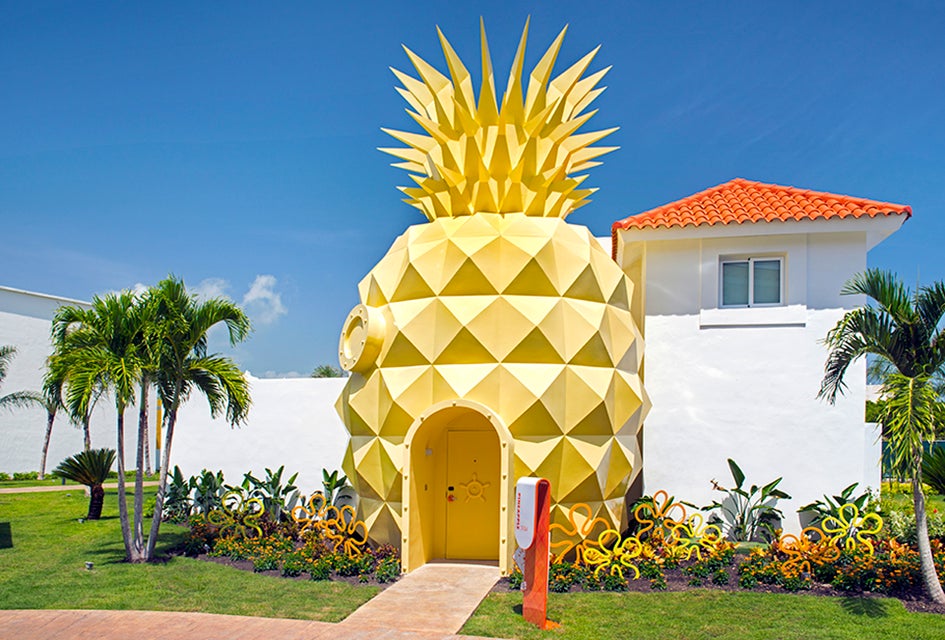 SpongeBob fans will go nuts for this pineapple-themed suite. Photo courtesy of Nickelodeon Hotels & Resorts Punta Cana