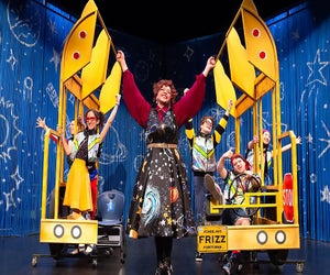 Hop on the Magic School Bus in this new musical adaptation based on the original book series The Magic School Bus. Photo courtesy of TheaterworksUSA