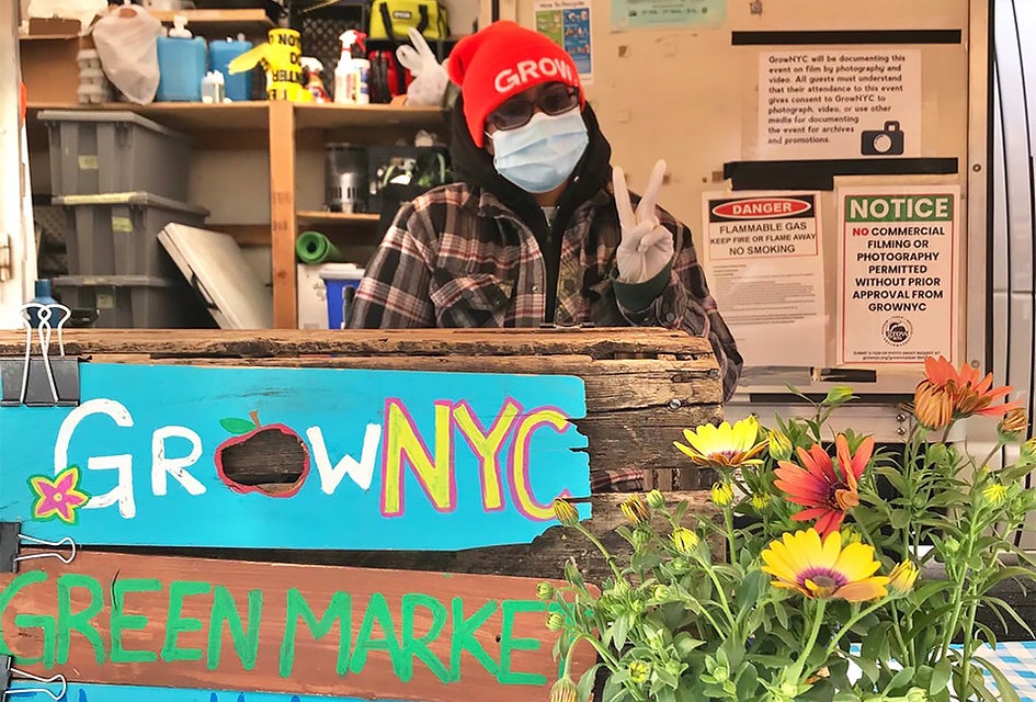 Shop the Union Square Greenmarket, which is open with social-distancing policies in place. Photo courtesy of the market