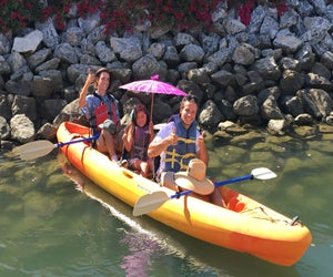 Thumbs up, umbrellas up! Photo courtesy of Ventura Boat Rentals 
