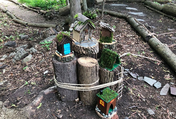 Fairy house on a trail in Verona, New Jersey