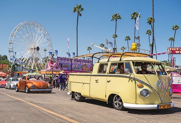 LA County Fair: VW Cars and the Ferris Wheel