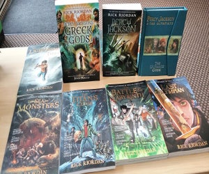 Embark on an adventure after picking up the Percy Jackson series. Photo courtesy of Walls of Books