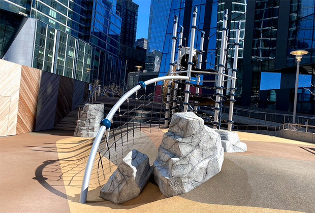 Waterline Square park Climbing Structure