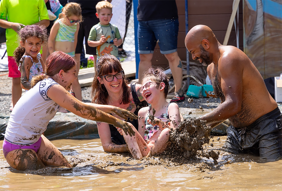 Make a splash at the Muddy Puddles Mess Fest in Mahopac. Photo courtesy of the fest