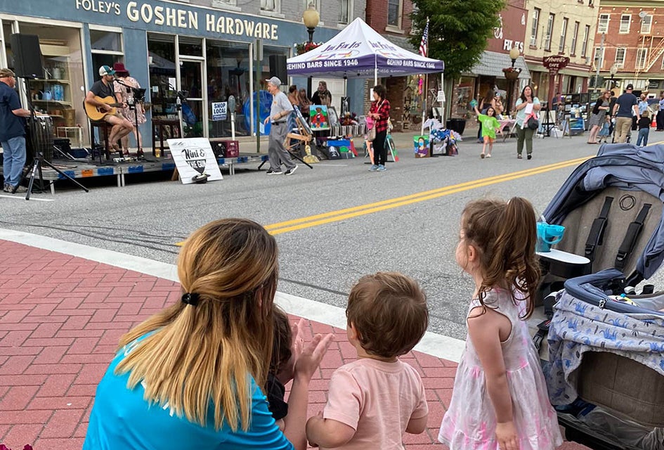 Goshen's lovely, walkable downtown is but one of the charming draws in this Hudson Valley town. 