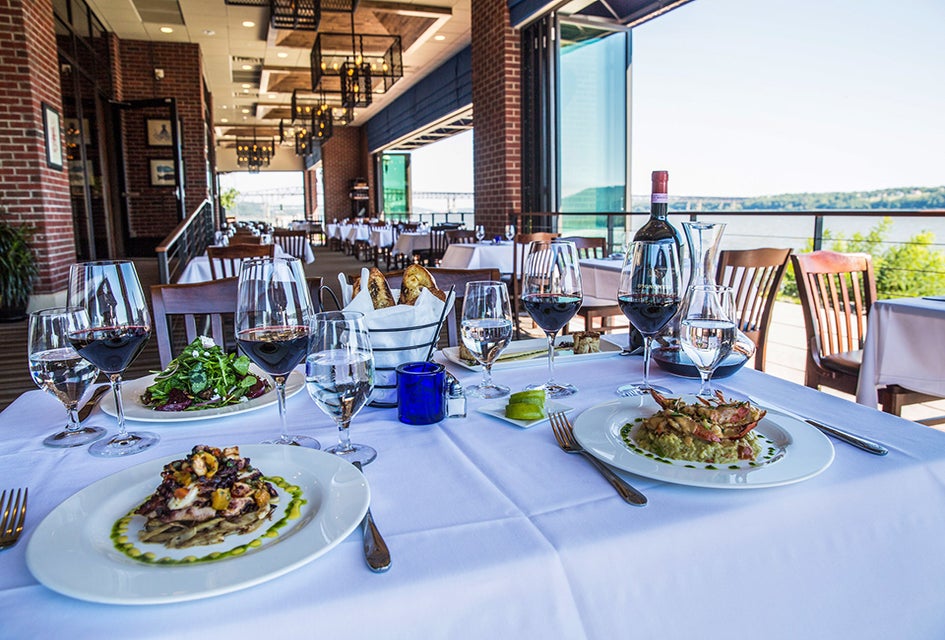 Enjoy a Mother's Day brunch on the Newburgh waterfront at Blu Pointe. Photo courtesy of the restaurant