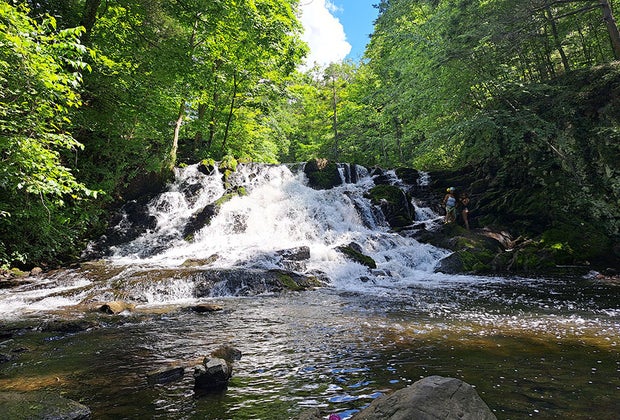 35 Things To Do in Rhinebeck, NY, with Kids: Zabriskie's waterfall.
