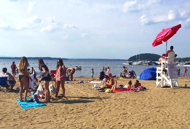 Things to do in Saratoga Springs with Kids: Brown's Beach in Saratoga Springs.