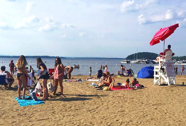 Things to do in Saratoga Springs with Kids: Brown's Beach in Saratoga Springs.