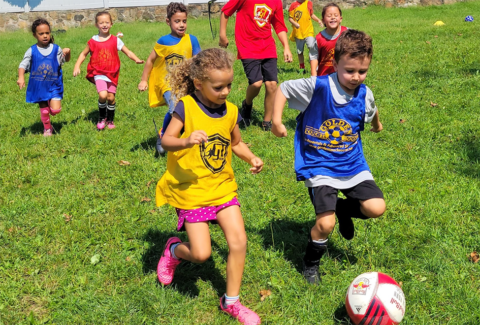 Golden Touch Soccer provides weeklong, half-day soccer summer camps for boys and girls of all ability levels. Photo courtesy of the camp