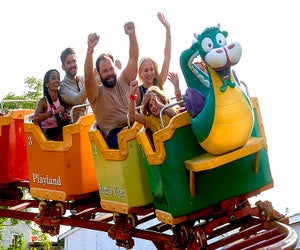 Don't miss a ride on the iconic Dragon Coaster at Playland Park. Photo courtesy of the park