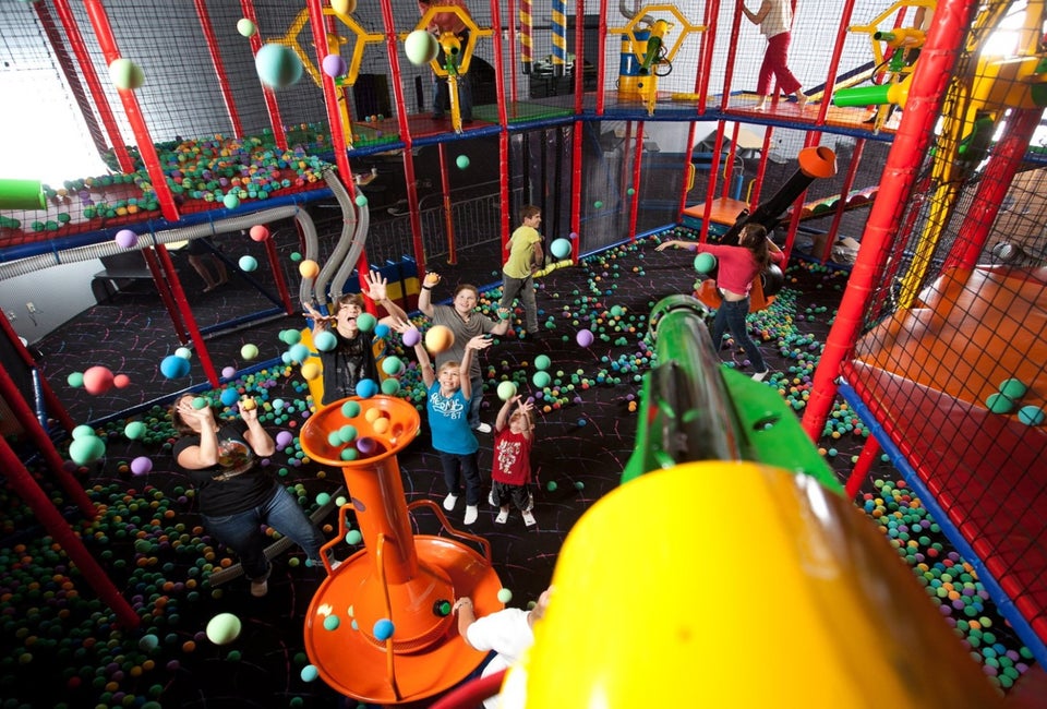 Chester's Castle Fun Center has rides, food, laser tag, and lots and lots of foam balls. Photo courtesy of Castle Fun Center