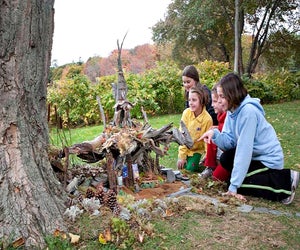 See if you can spy some elfin magic at work at Wee Faerie Village. Photo courtesy of The Florence Griswold Museum
