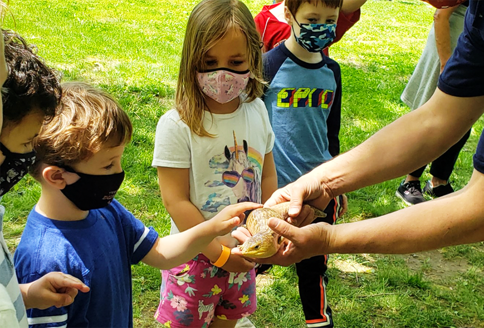Little animal lovers go crazy for the collection at the Weinberg Nature Center, which counts toads, chinchillas, bunnies, and more among its 40+ residents. 