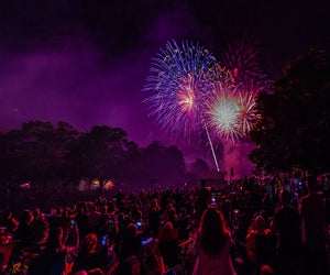 Celebrate July 4th at West Point with a stunning fireworks display over the Hudson River. Photo courtesy of West Point
