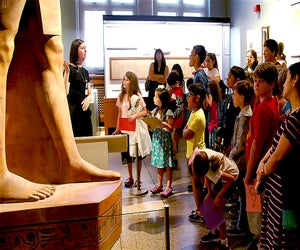 What makes King Tut so famous? Explore his life and the artifacts he left behind in the interactive, drop-in program What's Up King Tut. Photo courtesy of the museum