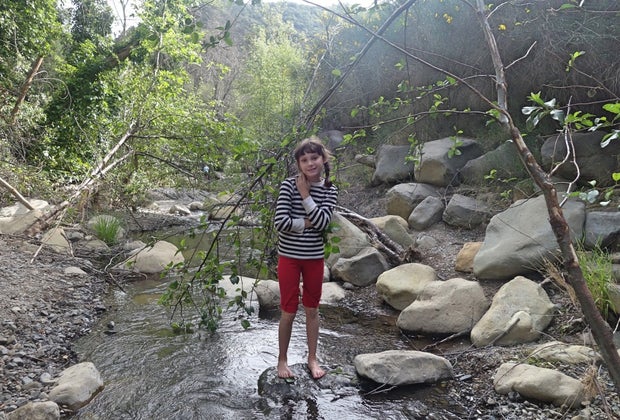 Best Campgrounds for Tent Camping with Kids Near LA: Splash in the creek right by your campsite at Wheeler Gorge