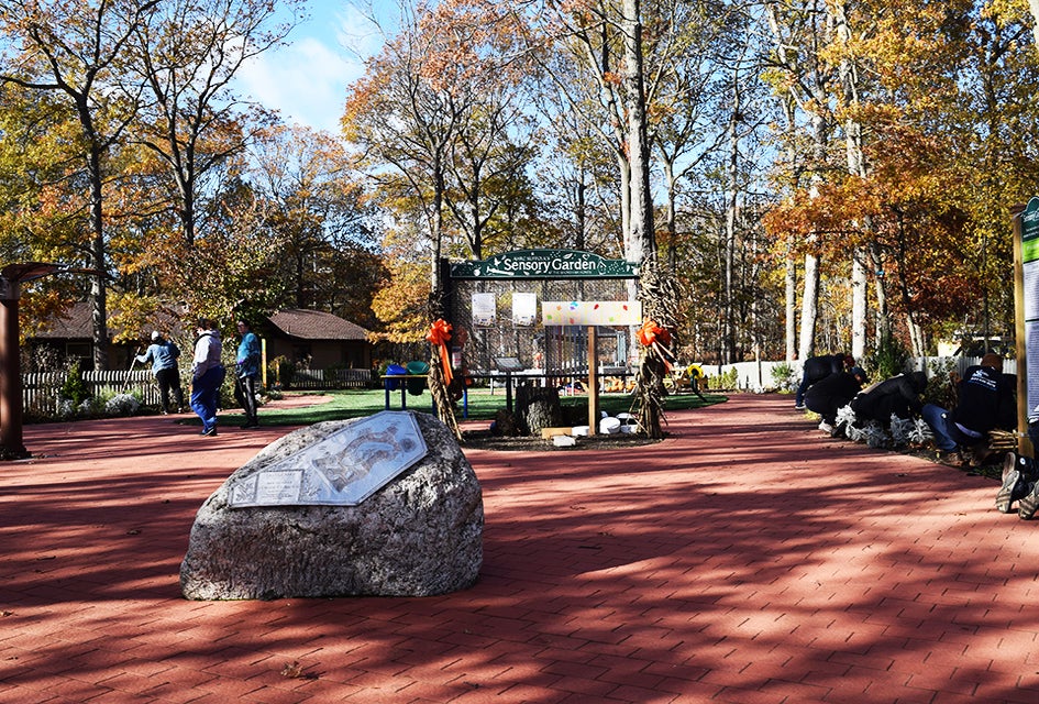 The sensory garden is a welcoming facility in Shoreham.    