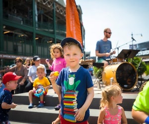 Take in a free summer concert in Chicago. Photo courtesy of Wiggleworms at Gallagher Way