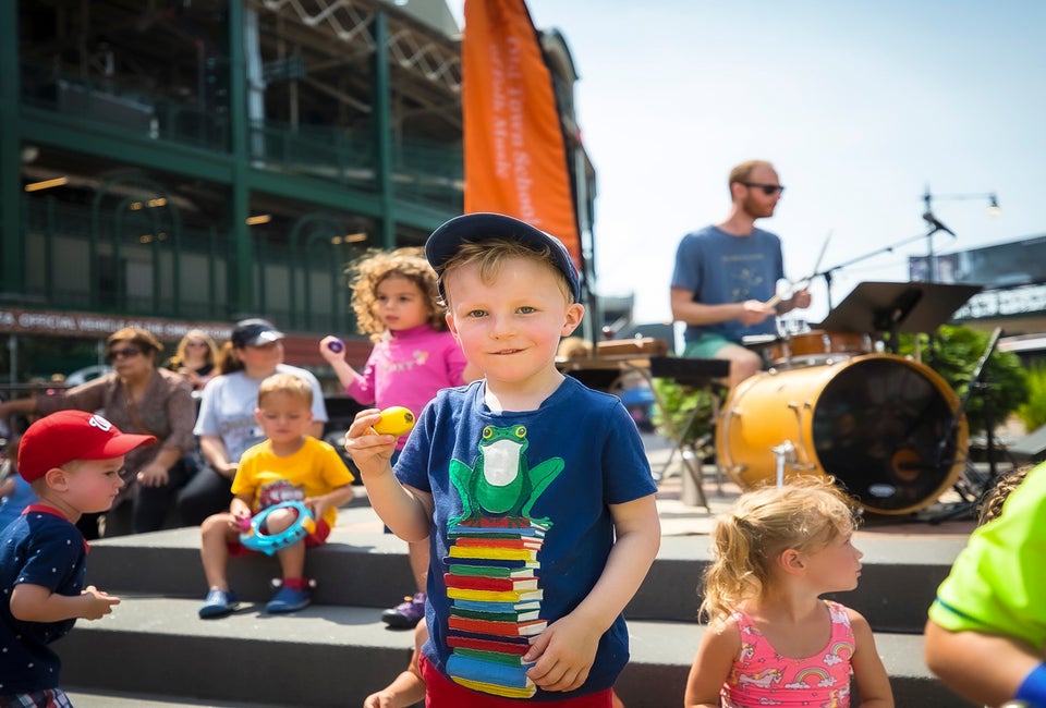 Take in a free summer concert in Chicago. Photo courtesy of Wiggleworms at Gallagher Way