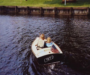 See antique and classic boats at The Wooden Boat Festival in Tom's River. Photo courtesy of Toms River Seaport Society