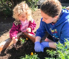 Montessori preschools focus on hands-on learning. Photo courtesy of The Woodlands Montessori School