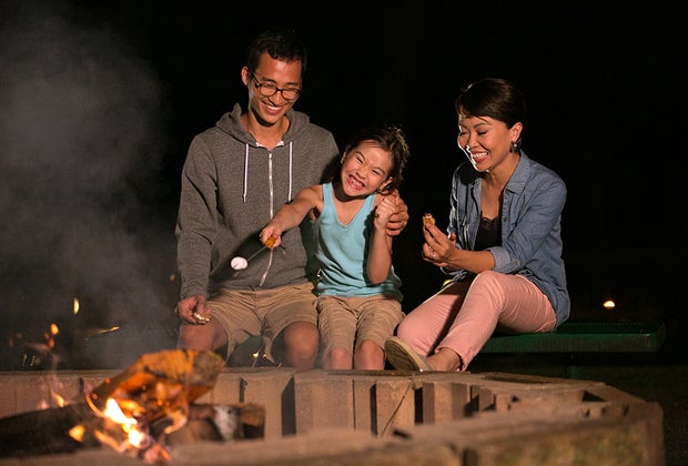 Woodloch Resort: Roasting marshmallows at Woodloch Pines