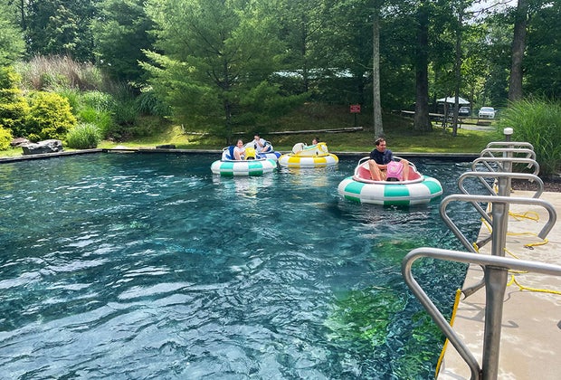 Bumper Boats at Woodloch Resort
