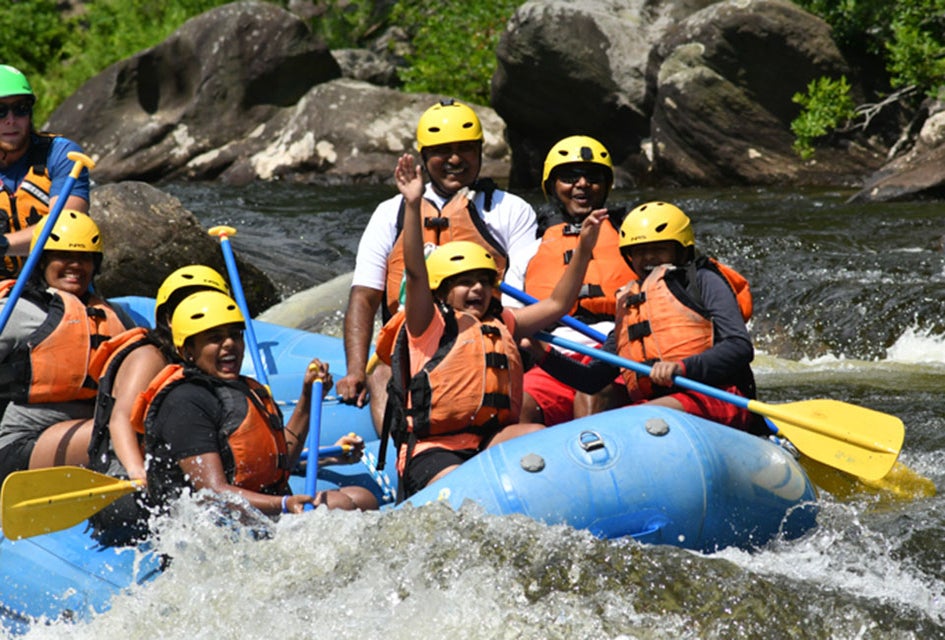 Zoar Outdoor offers white water rafting and river tubing two hours from Boston.